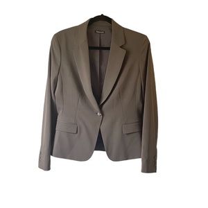 Tahari women’s ice gray suit blazer jacket size 10